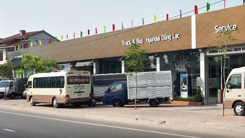 Hà Tĩnh: Đại lý Hyundai Dũng Lạc - Chi nhánh Hà Tĩnh